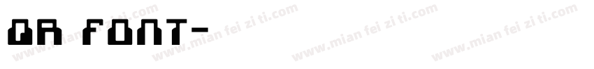 QR font字体转换